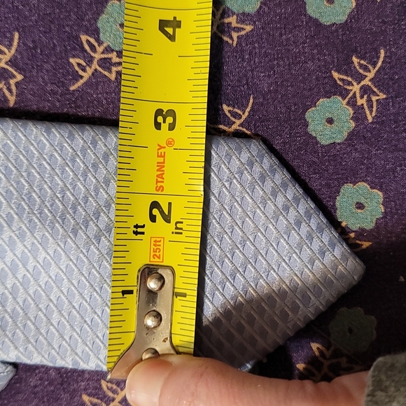 Kenneth Cole Handmade Tie Silk + Wool Shimmery Blue - Picture 4 of 4